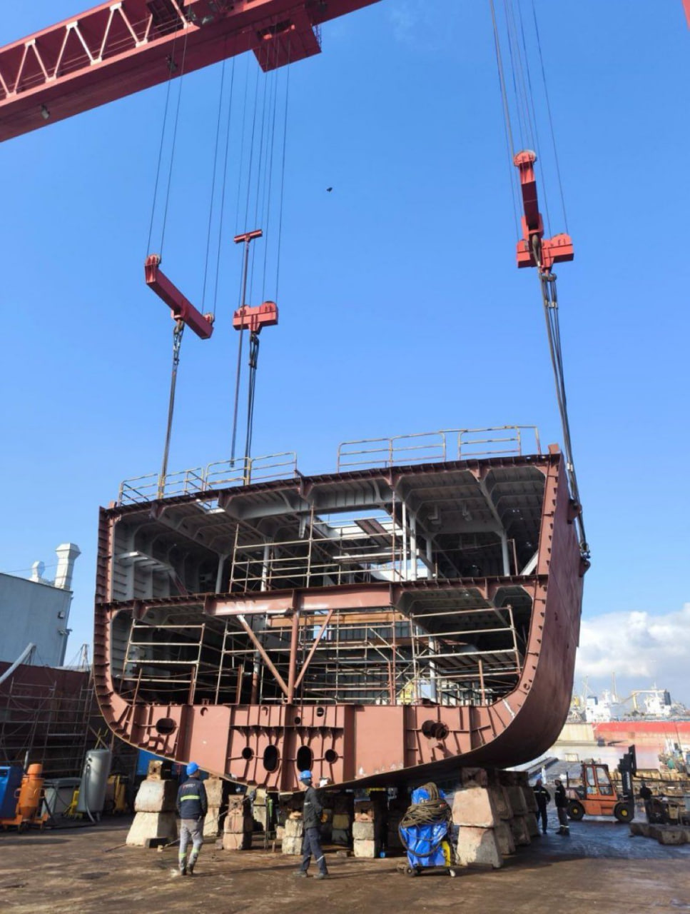 Beşinci İSTİF sınıfı fırkateyn kızağa oturtuldu