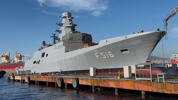 TCG İZMİR (F-516) denize indirildi