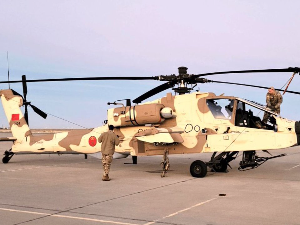 Fas ilk AH-64E Apache helikopterlerini teslim aldı