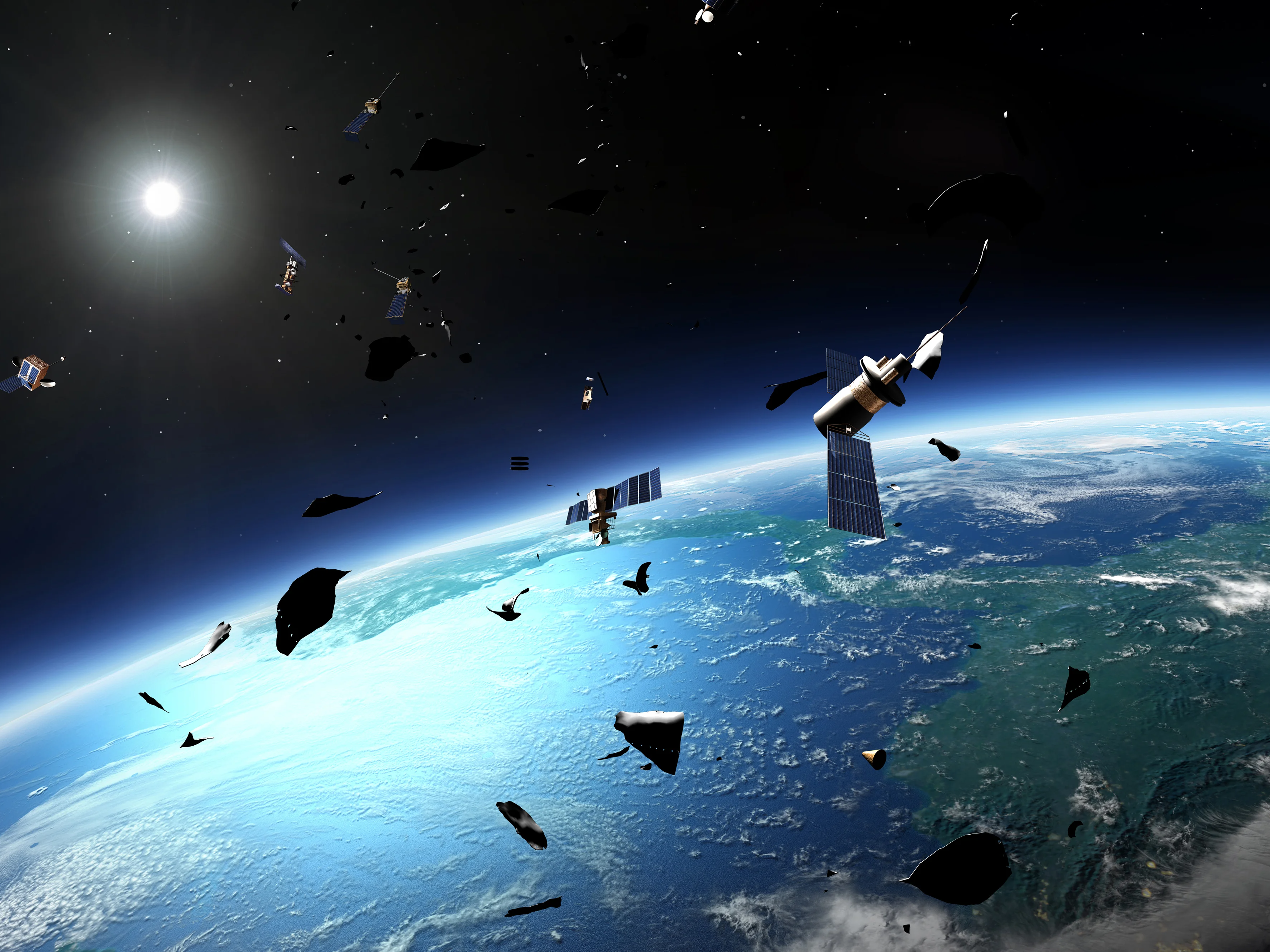 Uzaydan düşen parçalar, yolcu uçaklarını tehdit ediyor