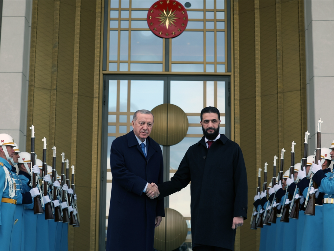 Cumhurbaşkanı Erdoğan ve Şaraa'dan terörle mücadelede işbirliği mesajı