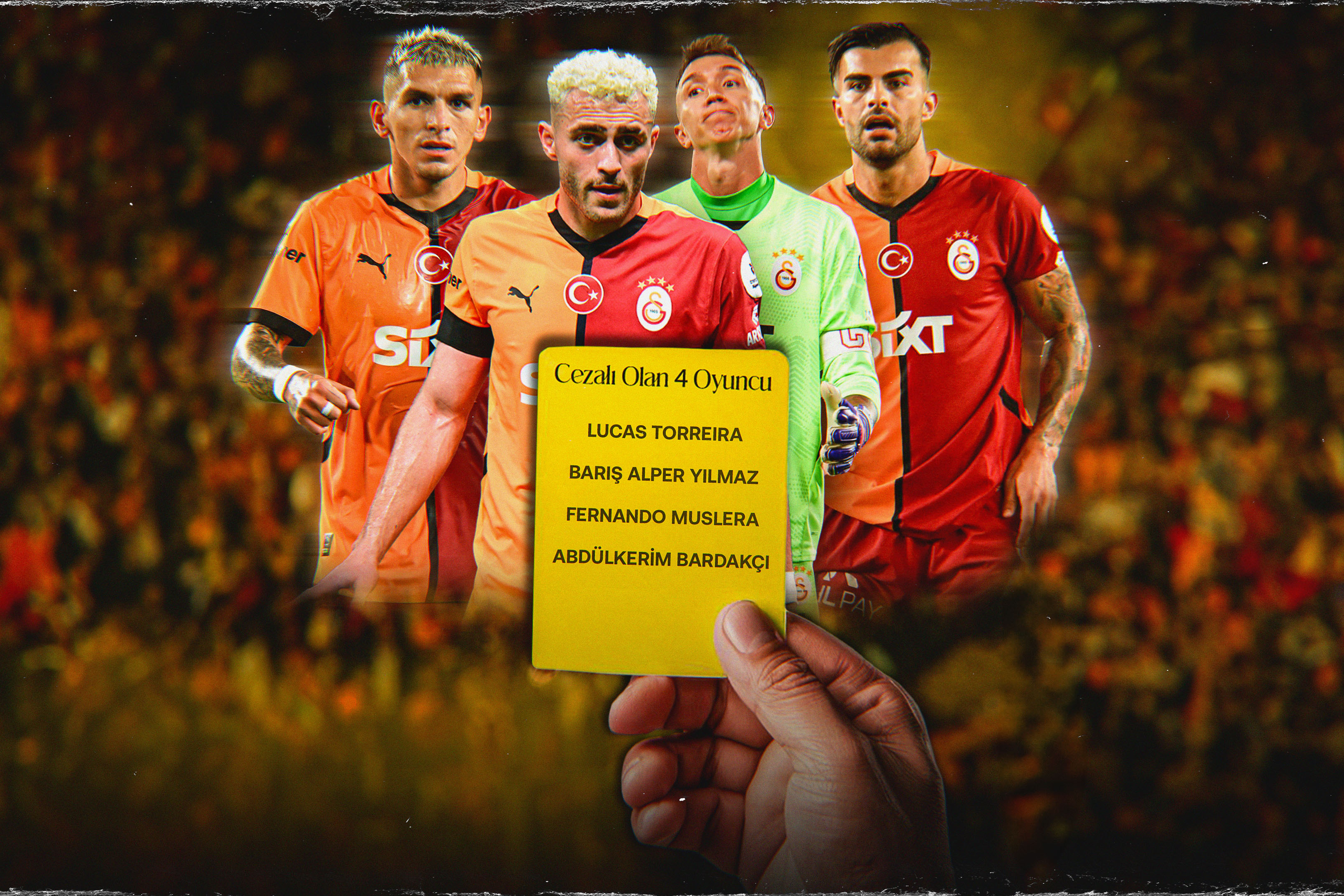 Galatasaray'da 4 isim Adana Demirspor maçında cezalı